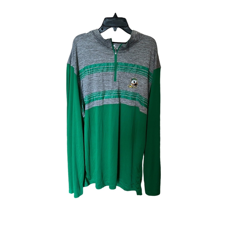 Oregon Ducks By Colosseum Men's Size‎ XL 1/4 Zip Long Sleeve Shirt New With Tags